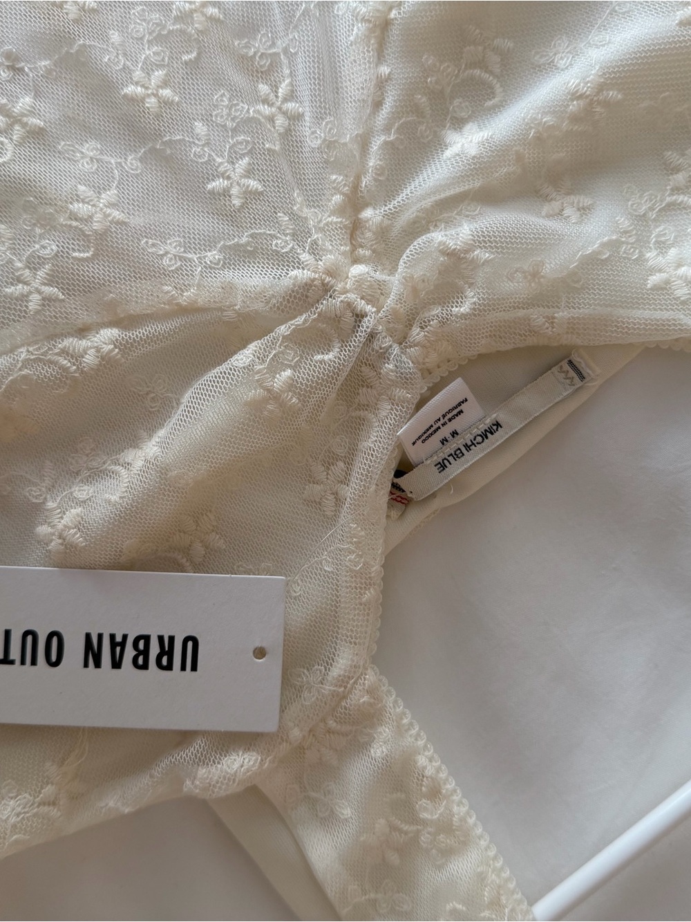 Kimchi Blue Cream Floral Lace Top - Picture 2 of 6
